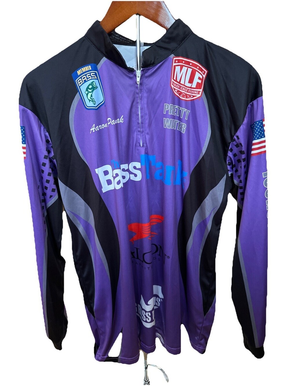 Major League Fishing Competitor Worn Competition Shirt Aaron Panak Size Small